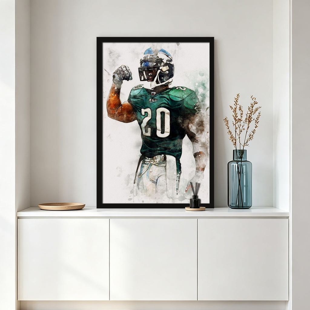 Brian Dawkins Art Poster 3 Canvas Wall Art Poster Decor Gift