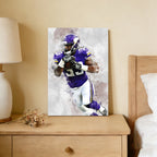 Dalvin Cook Celebrity Sports Art Poster School Dining Room Decoration 3 Canvas Wall Art Poster Decor Gift