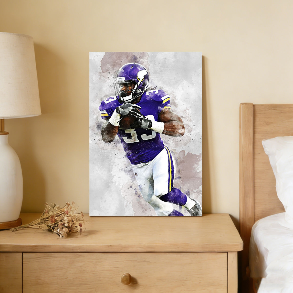 Dalvin Cook Celebrity Sports Art Poster School Dining Room Decoration 3 Canvas Wall Art Poster Decor Gift