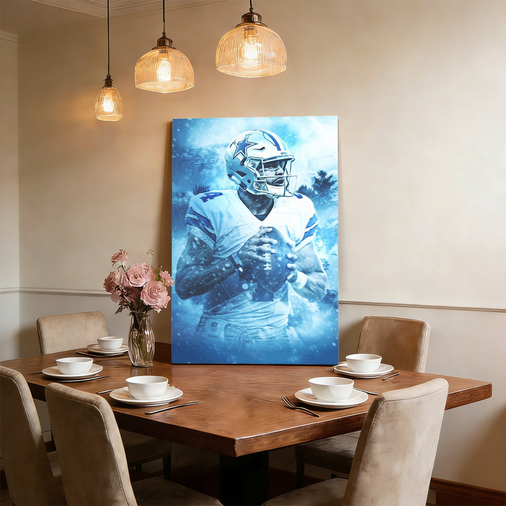 Dak Prescott Art Sports Decorative Poster School Dormitory 7 Canvas Wall Art Poster Decor Gift