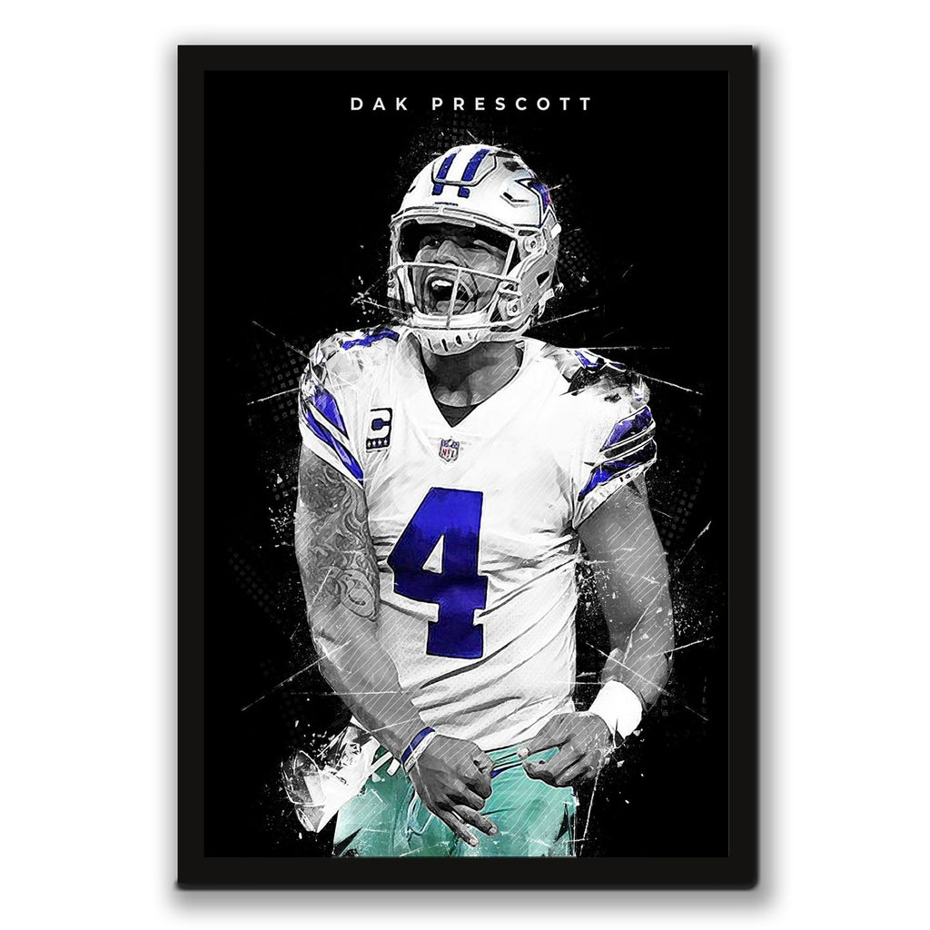 Dak Prescott Art Poster 1 Canvas Wall Art Poster Decor Gift