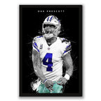 Dak Prescott Art Poster 1 Canvas Wall Art Poster Decor Gift