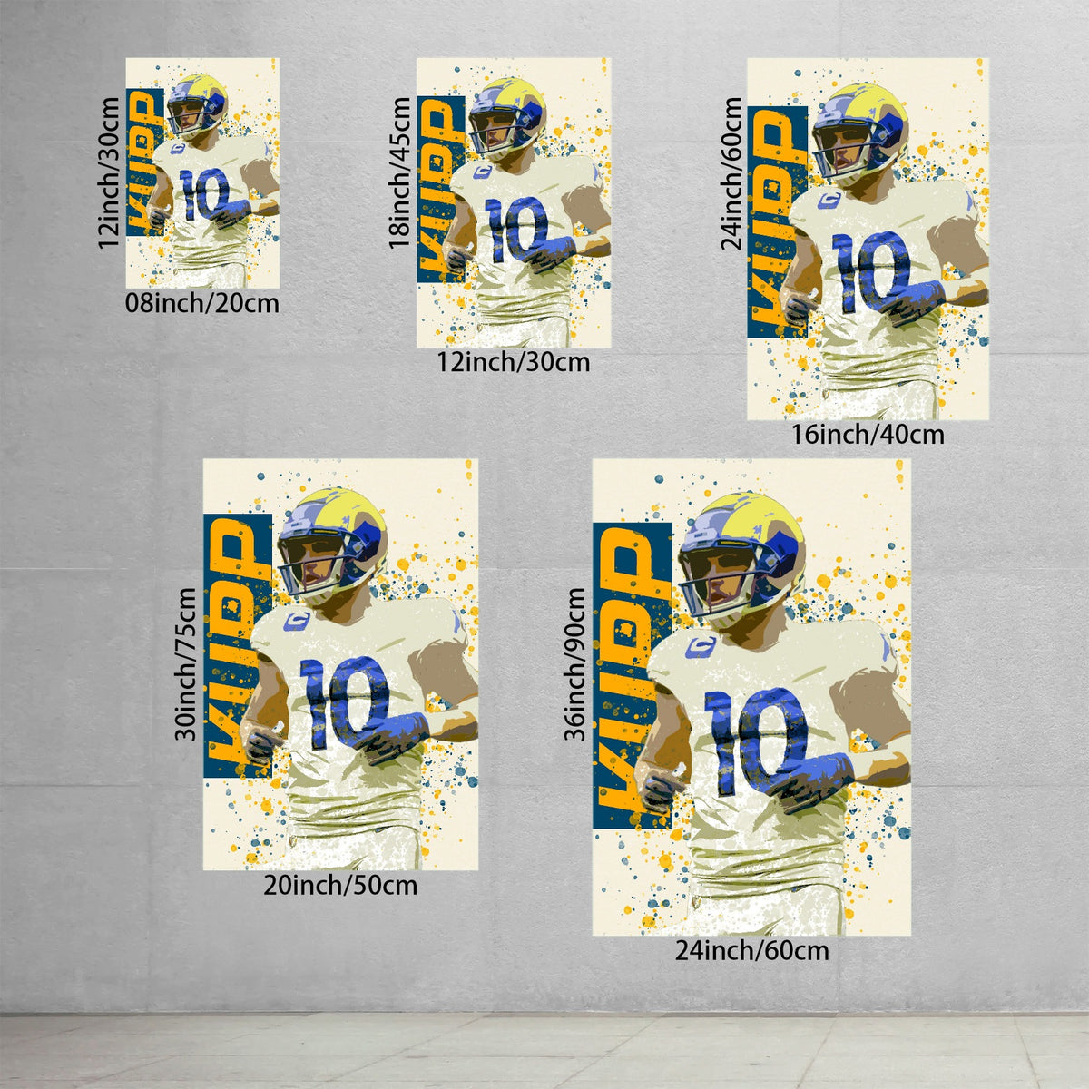 Cooper Kupp Sports Decoration Poster 5 Canvas Wall Art Poster Decor Gift