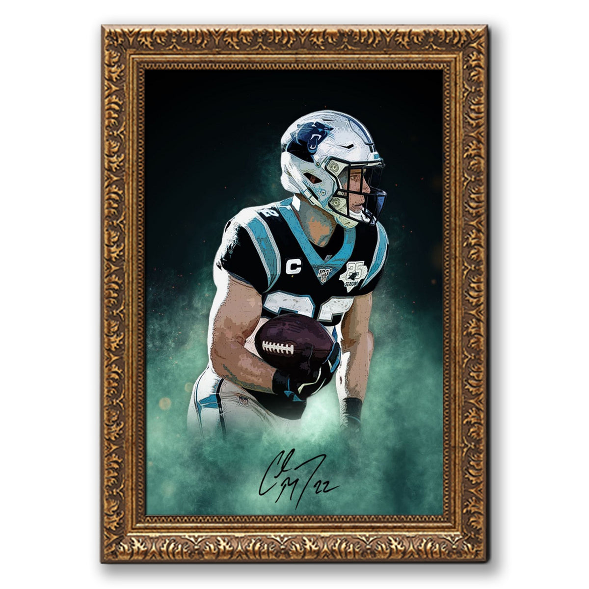 Christian McCaffrey Celebrity Sports Art Poster School Dining Room Decoration 4 Canvas Wall Art Poster Decor Gift