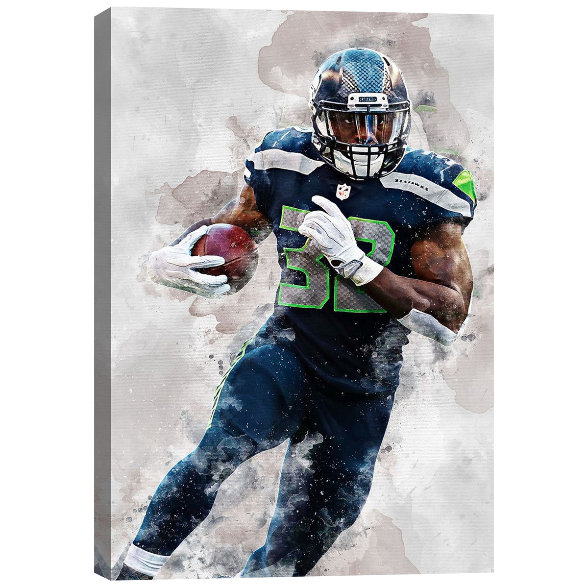 Chris Carson Celebrity Sports Art Poster School Dining Room Decoration 6 Canvas Wall Art Poster Decor Gift