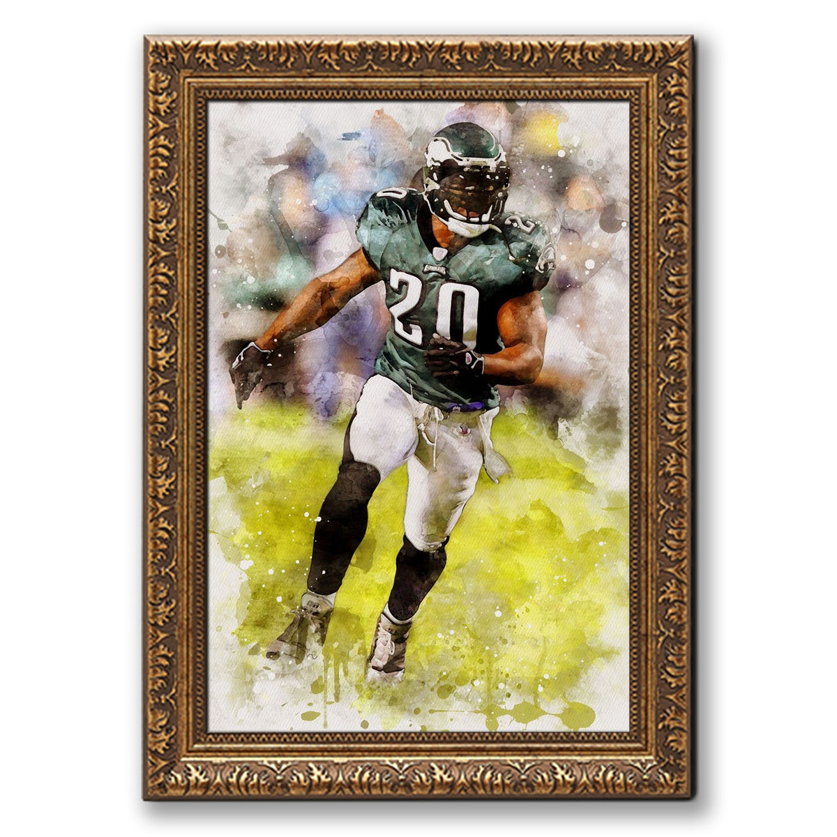 Brian Dawkins Art Poster 2 Canvas Wall Art Poster Decor Gift