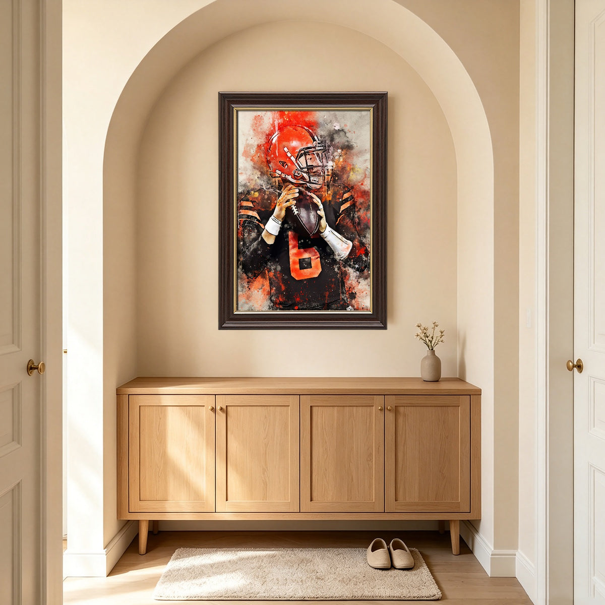Baker Mayfield Celebrity Sports Art Poster School Dining Room Decoration 3 Canvas Wall Art Poster Decor Gift