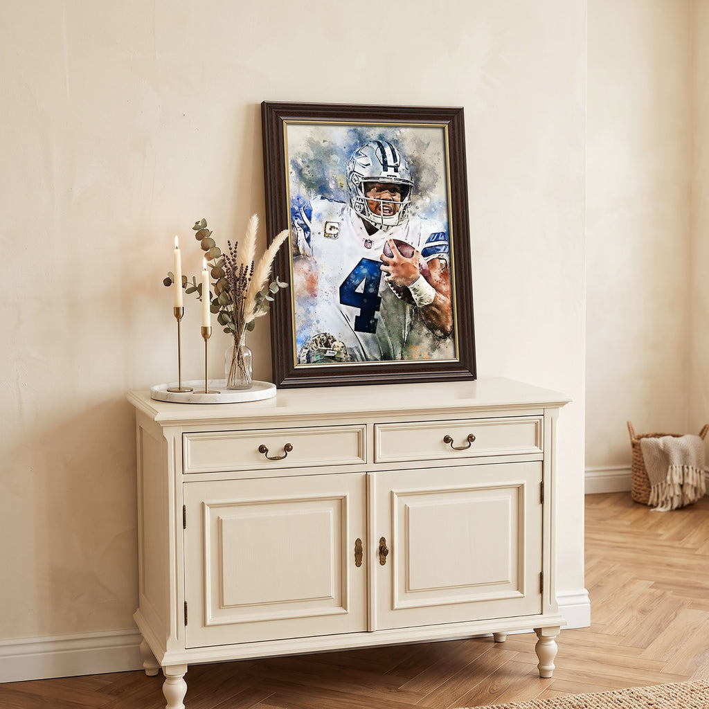 Dak Prescott Celebrity Sports Art Poster School Dining Room Decoration 0 Canvas Wall Art Poster Decor Gift