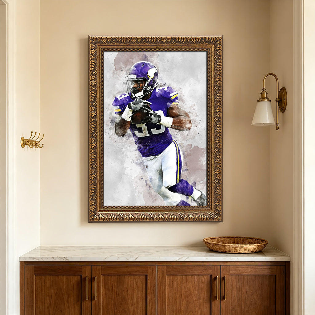 Dalvin Cook Celebrity Sports Art Poster School Dining Room Decoration 3 Canvas Wall Art Poster Decor Gift