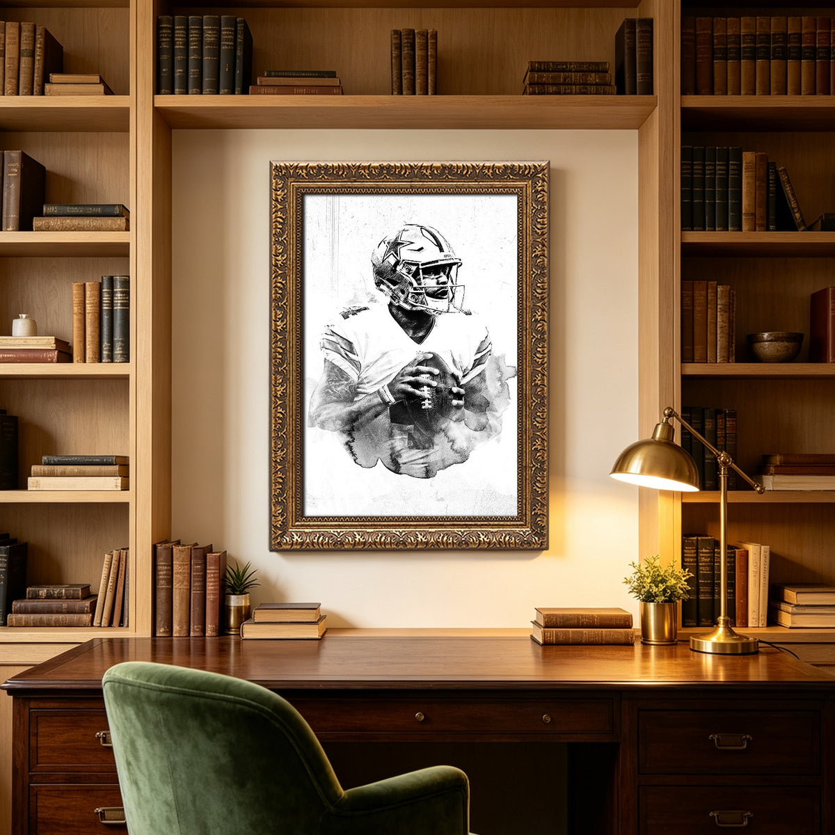 Dak Prescott Celebrity Sports Art Poster School Dining Room Decoration 9 Canvas Wall Art Poster Decor Gift