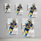 Clay Matthews Celebrity Sports Art Poster School Dining Room Decoration 3 Canvas Wall Art Poster Decor Gift