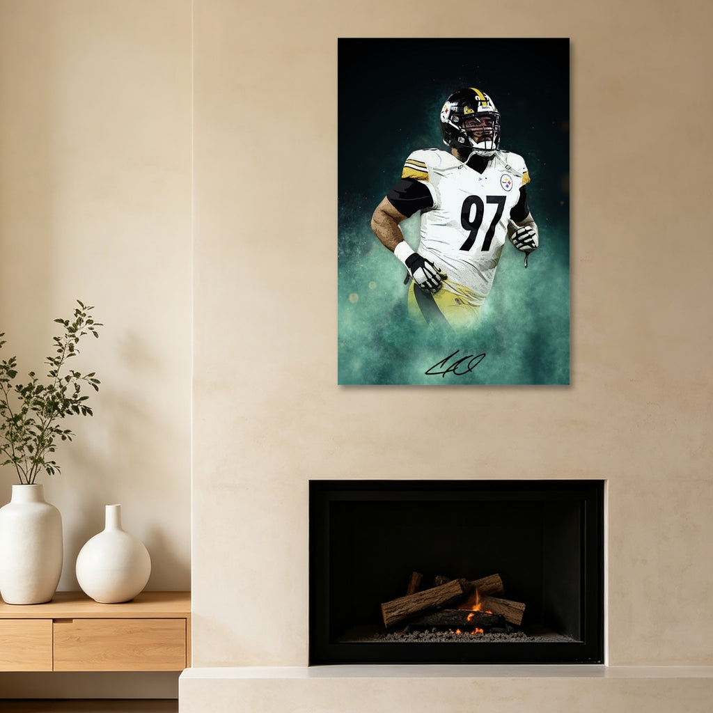 Cameron Heyward Celebrity Sports Art Poster School Dining Room Decoration 4 Canvas Wall Art Poster Decor Gift