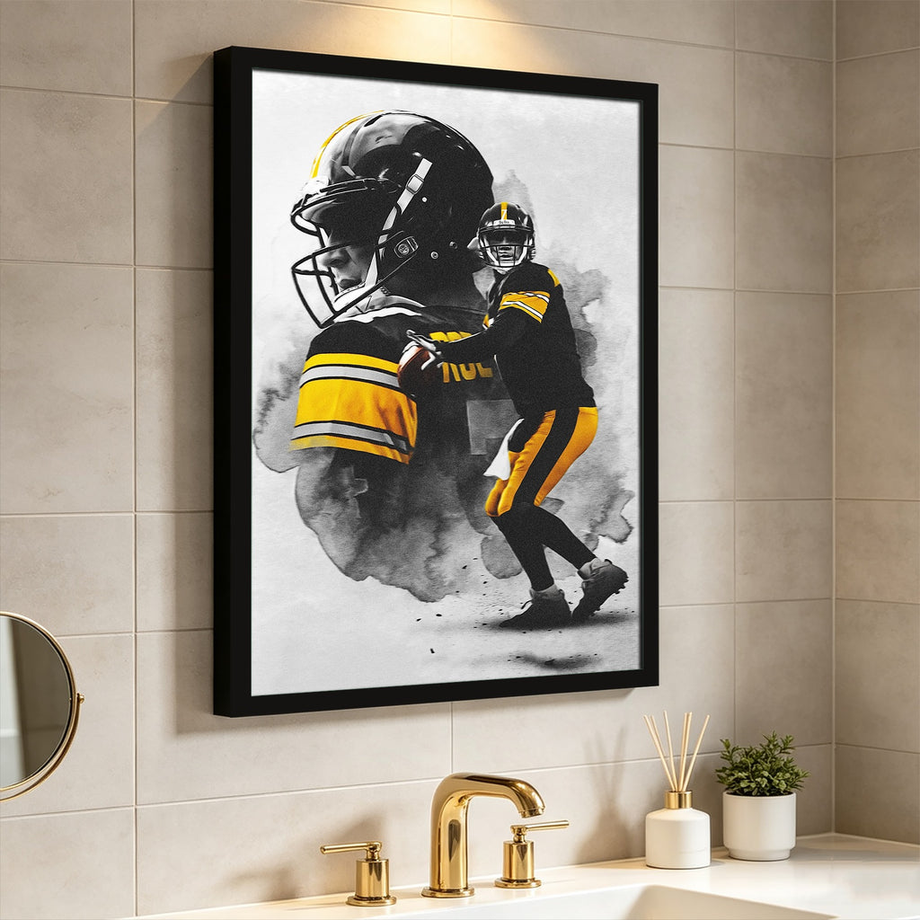 Ben Roethlisberger Art Sports Decorative Poster School Dormitory 4 Canvas Wall Art Poster Decor Gift