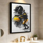 Ben Roethlisberger Art Sports Decorative Poster School Dormitory 4 Canvas Wall Art Poster Decor Gift