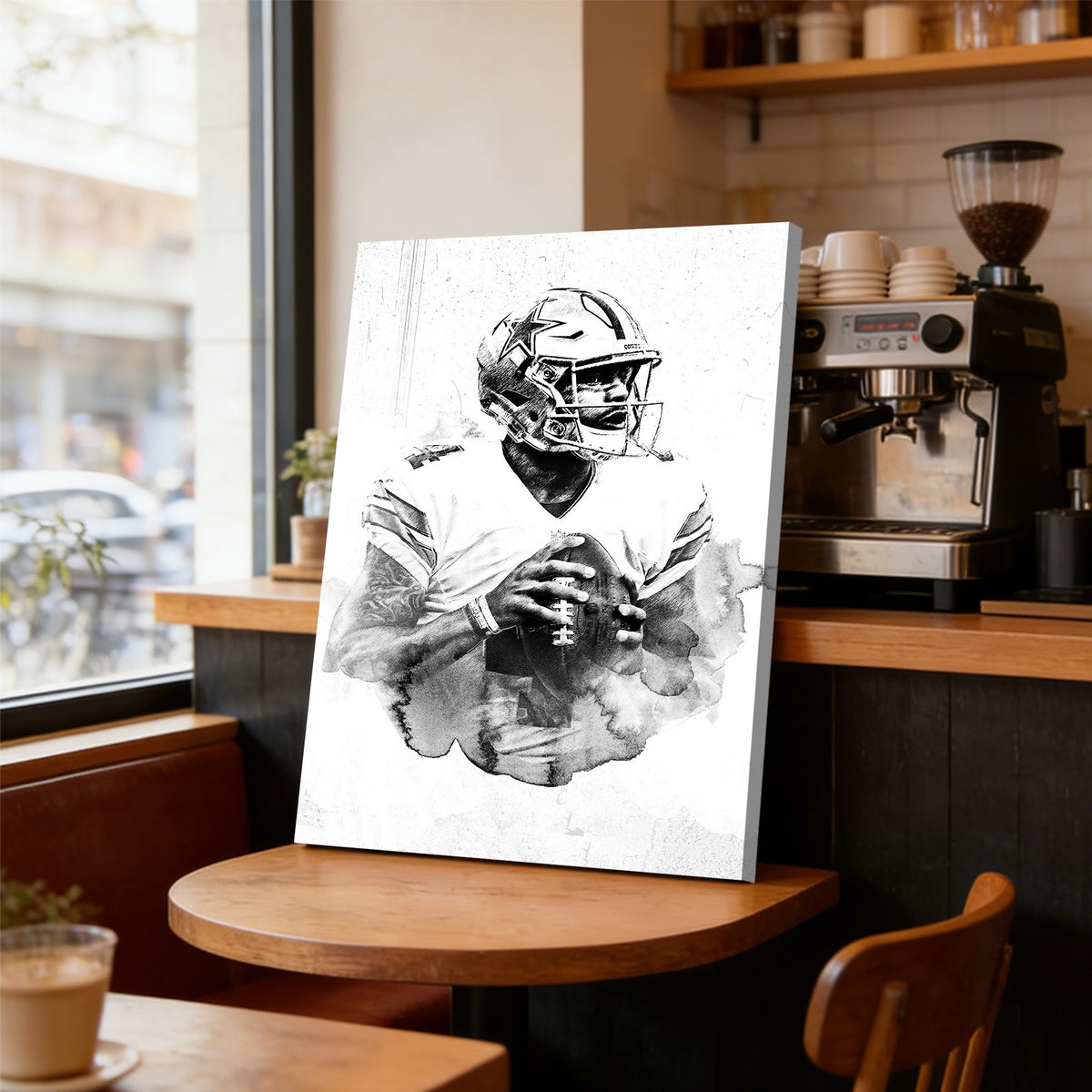 Dak Prescott Celebrity Sports Art Poster School Dining Room Decoration 9 Canvas Wall Art Poster Decor Gift