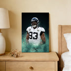 Calais Campbell Celebrity Sports Art Poster School Dining Room Decoration 7 Canvas Wall Art Poster Decor Gift