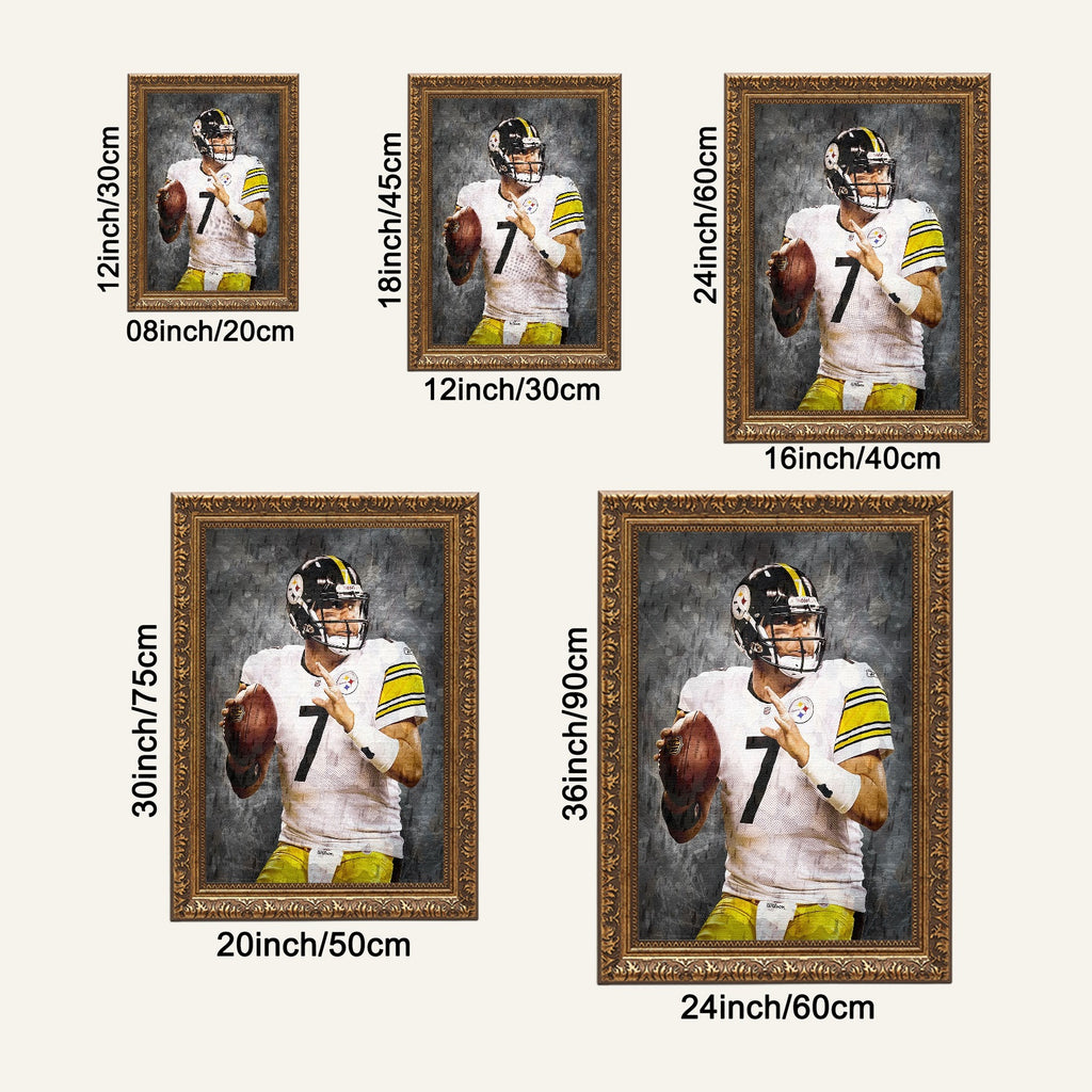 Ben Roethlisberger Celebrity Sports Art Poster School Dining Room Decoration 7 Canvas Wall Art Poster Decor Gift