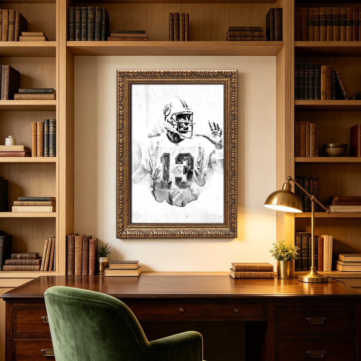 Dan Marino Art Sports Decorative Poster School Dormitory 2 Canvas Wall Art Poster Decor Gift