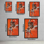 Baker Mayfield Sports Celebrity Art Deco Poster 7 Canvas Wall Art Poster Decor Gift