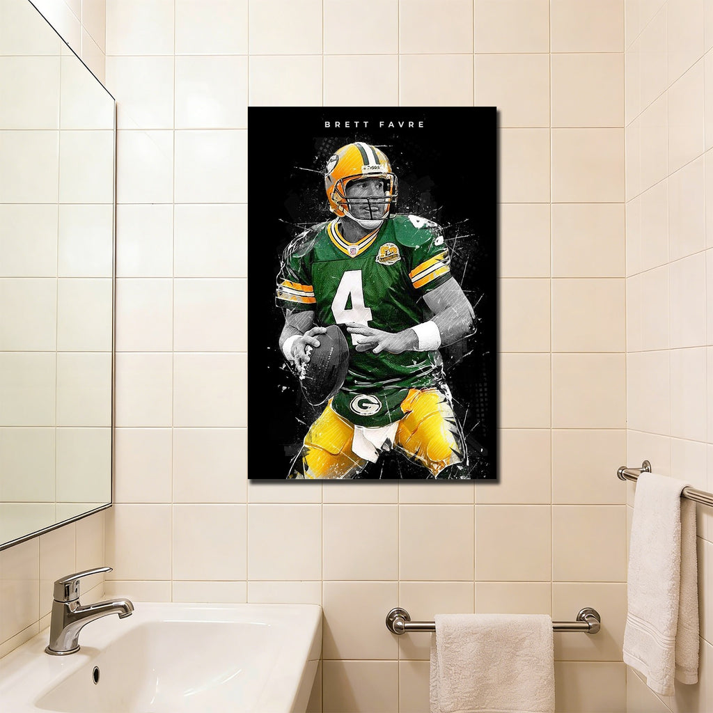 Brett Favre Art Poster 1 Canvas Wall Art Poster Decor Gift