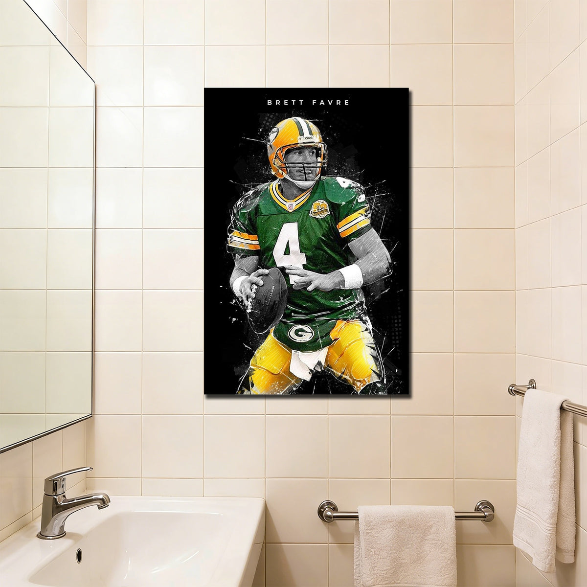 Brett Favre Art Poster 1 Canvas Wall Art Poster Decor Gift