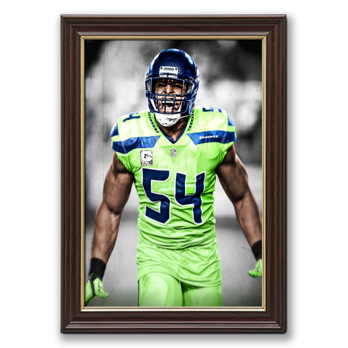 Bobby Wagner Art Sports Decorative Poster School Dormitory 7 Canvas Wall Art Poster Decor Gift