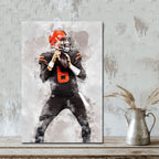 Baker Mayfield Celebrity Sports Art Poster School Dining Room Decoration 6 Canvas Wall Art Poster Decor Gift