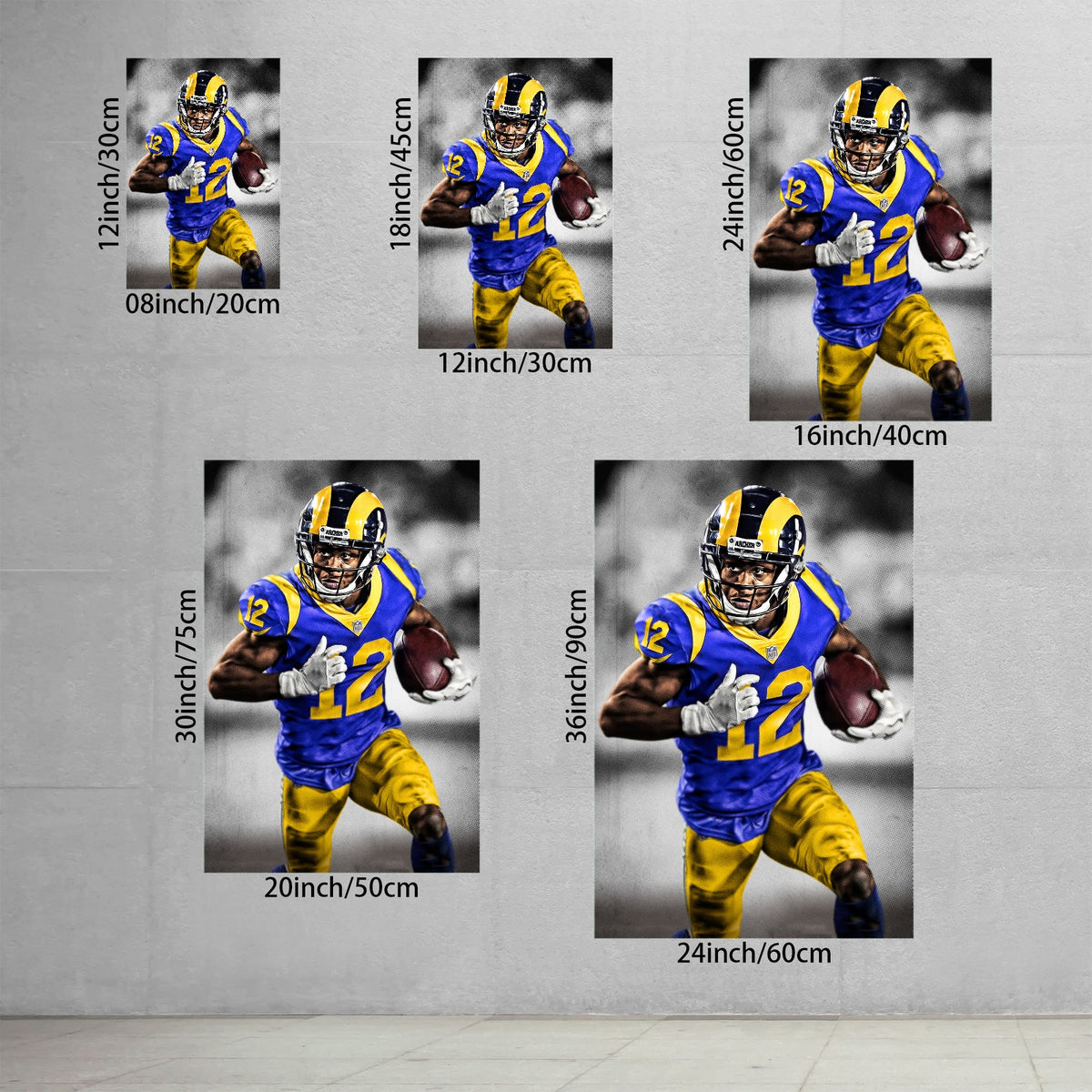 Brandin Cooks Art Sports Decorative Poster School Dormitory 5 Canvas Wall Art Poster Decor Gift