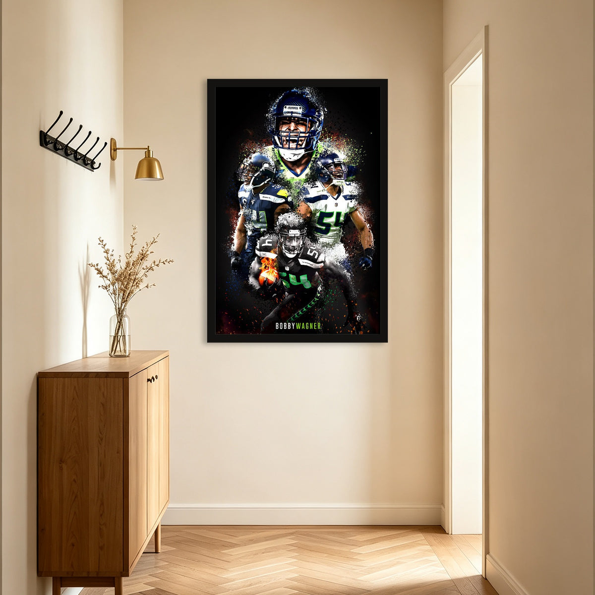 Bobby Wagner Celebrity Sports Art Poster School Dining Room Decoration 9 Canvas Wall Art Poster Decor Gift
