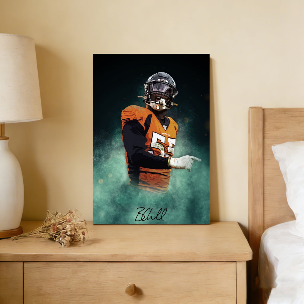 Bradley Chubb Celebrity Sports Art Poster School Dining Room Decoration 9 Canvas Wall Art Poster Decor Gift