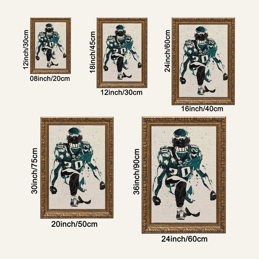 Brian Dawkins Art Poster 6 Canvas Wall Art Poster Decor Gift
