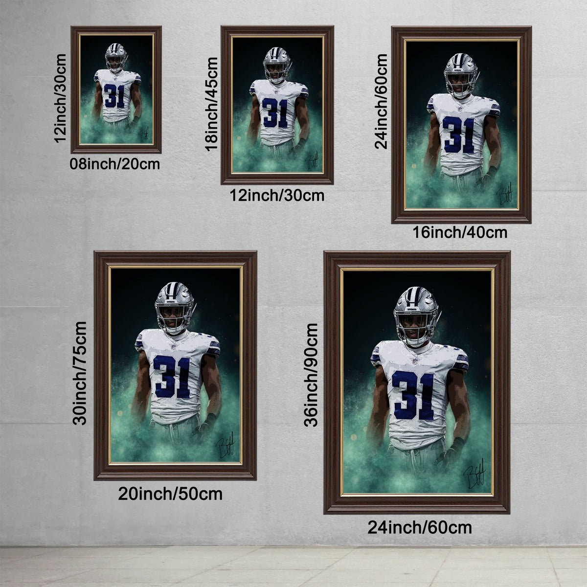 Byron Jones Celebrity Sports Art Poster School Dining Room Decoration 1 Canvas Wall Art Poster Decor Gift