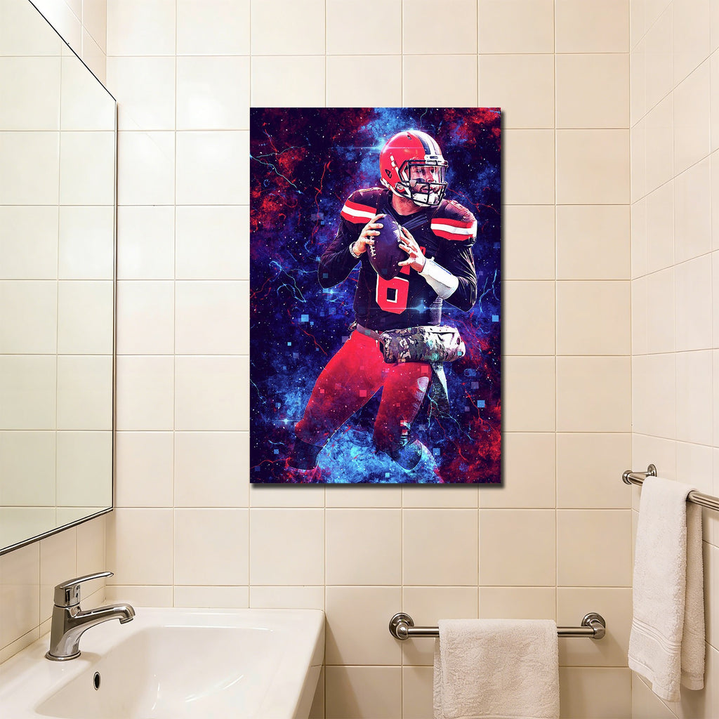 Baker Mayfield Sports Celebrity Art Deco Poster 3 Canvas Wall Art Poster Decor Gift