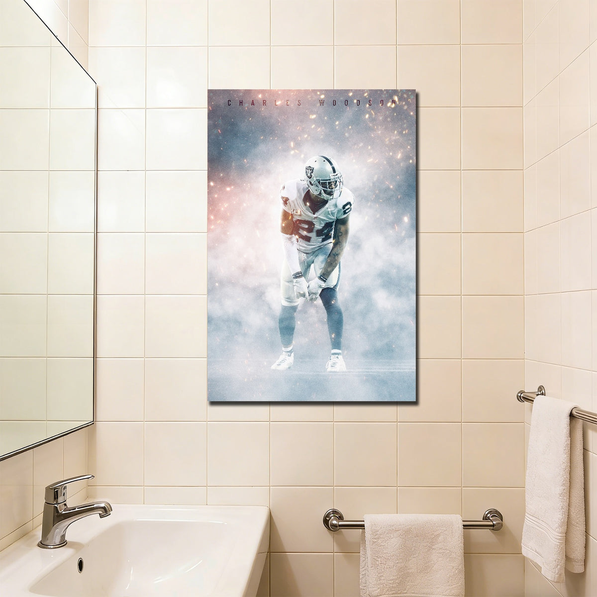 Charles Woodson Celebrity Sports Art Poster School Dining Room Decoration 3 Canvas Wall Art Poster Decor Gift