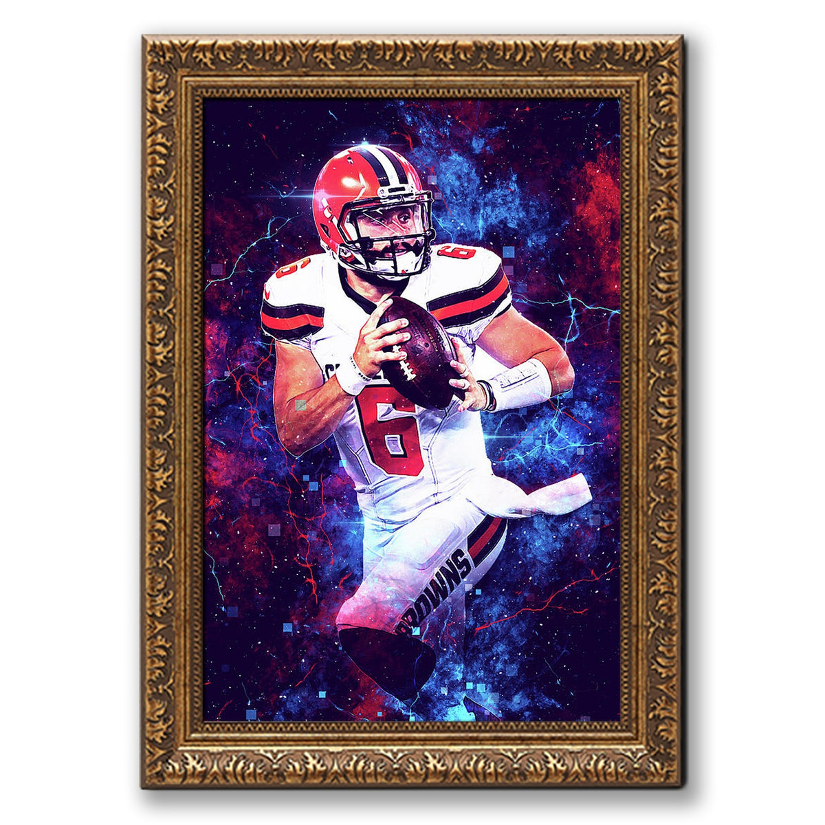 Baker Mayfield Sports Celebrity Art Deco Poster 1 Canvas Wall Art Poster Decor Gift