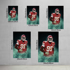 Chris Jones Celebrity Sports Art Poster School Dining Room Decoration 4 Canvas Wall Art Poster Decor Gift
