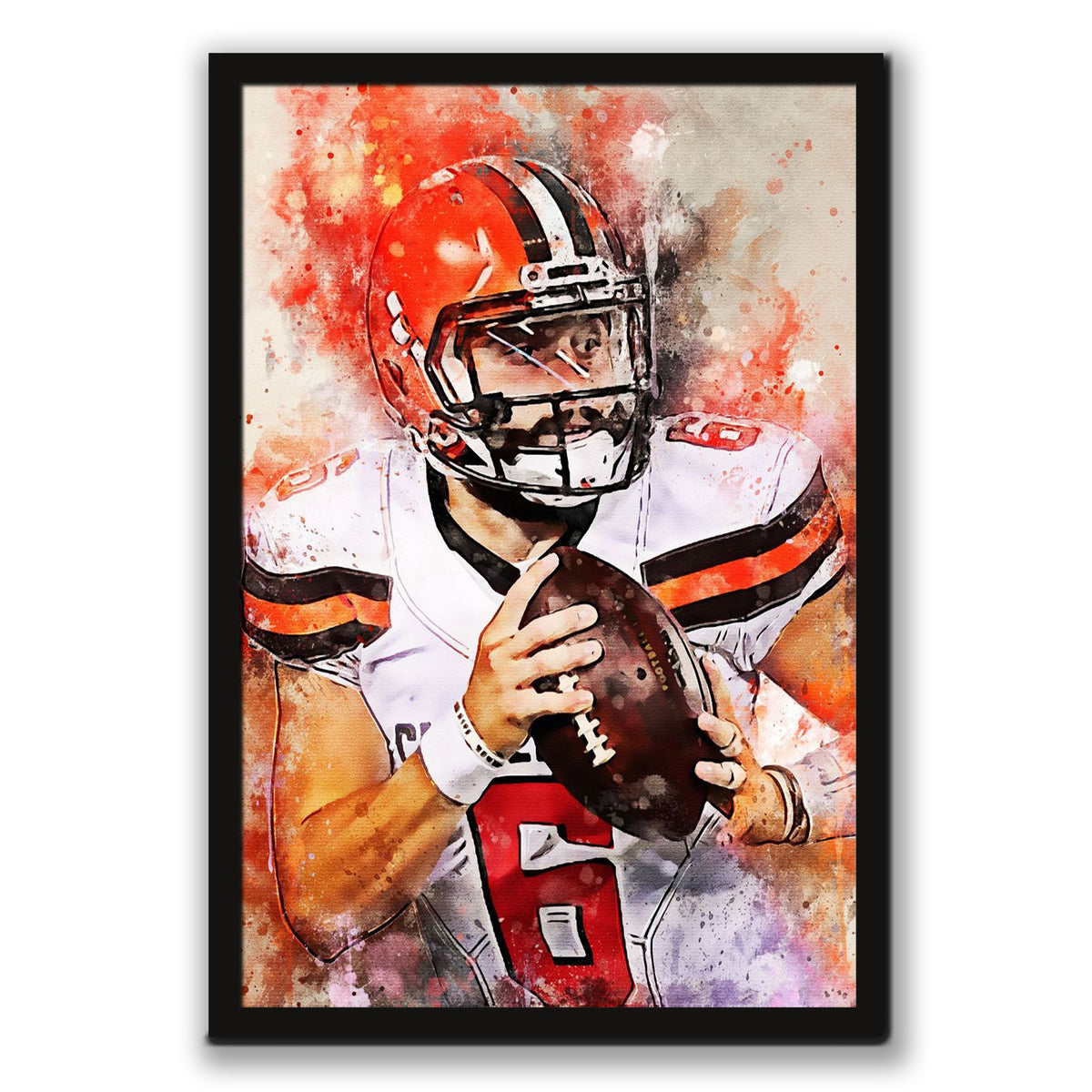 Baker Mayfield Celebrity Sports Art Poster School Dining Room Decoration 12 Canvas Wall Art Poster Decor Gift