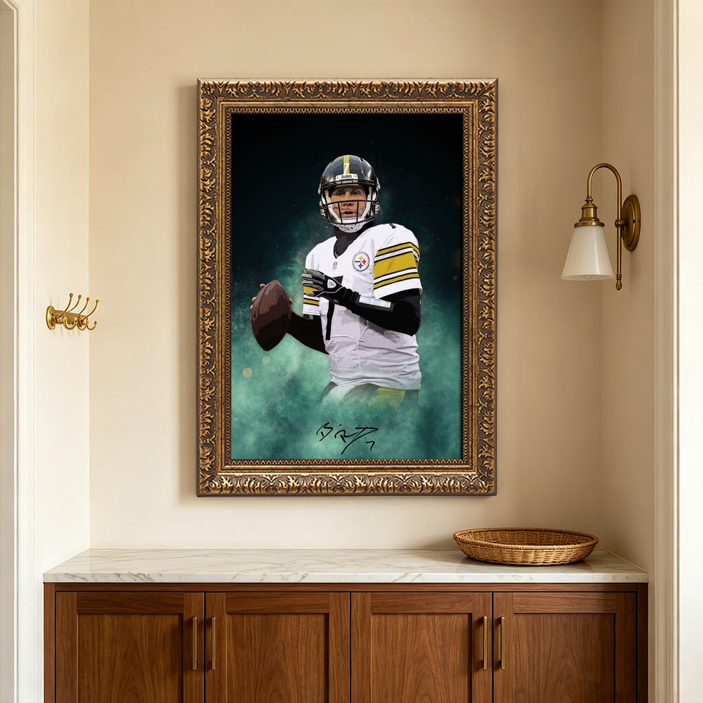 Ben Roethlisberger Celebrity Sports Art Poster School Dining Room Decoration 9 Canvas Wall Art Poster Decor Gift