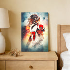 Damontae Kazee Art Sports Decorative Poster School Dormitory 5 Canvas Wall Art Poster Decor Gift