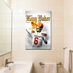 Baker Mayfield Celebrity Sports Art Poster School Dining Room Decoration 4 Canvas Wall Art Poster Decor Gift