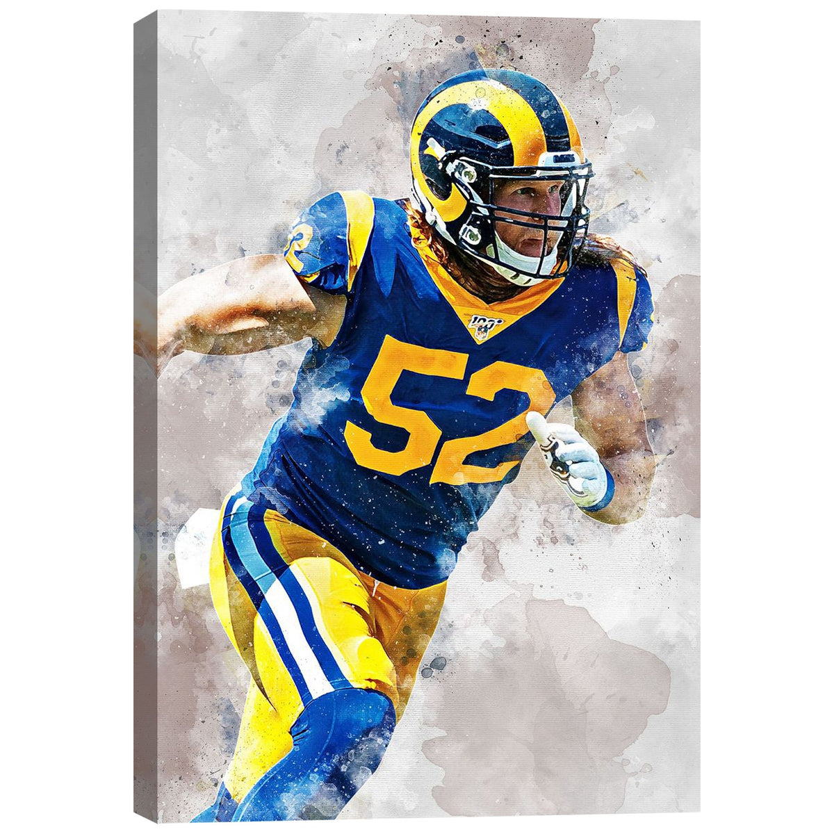 Clay Matthews Celebrity Sports Art Poster School Dining Room Decoration 3 Canvas Wall Art Poster Decor Gift