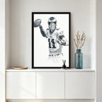 Carson Wentz Art Sports Decorative Poster School Dormitory 9 Canvas Wall Art Poster Decor Gift