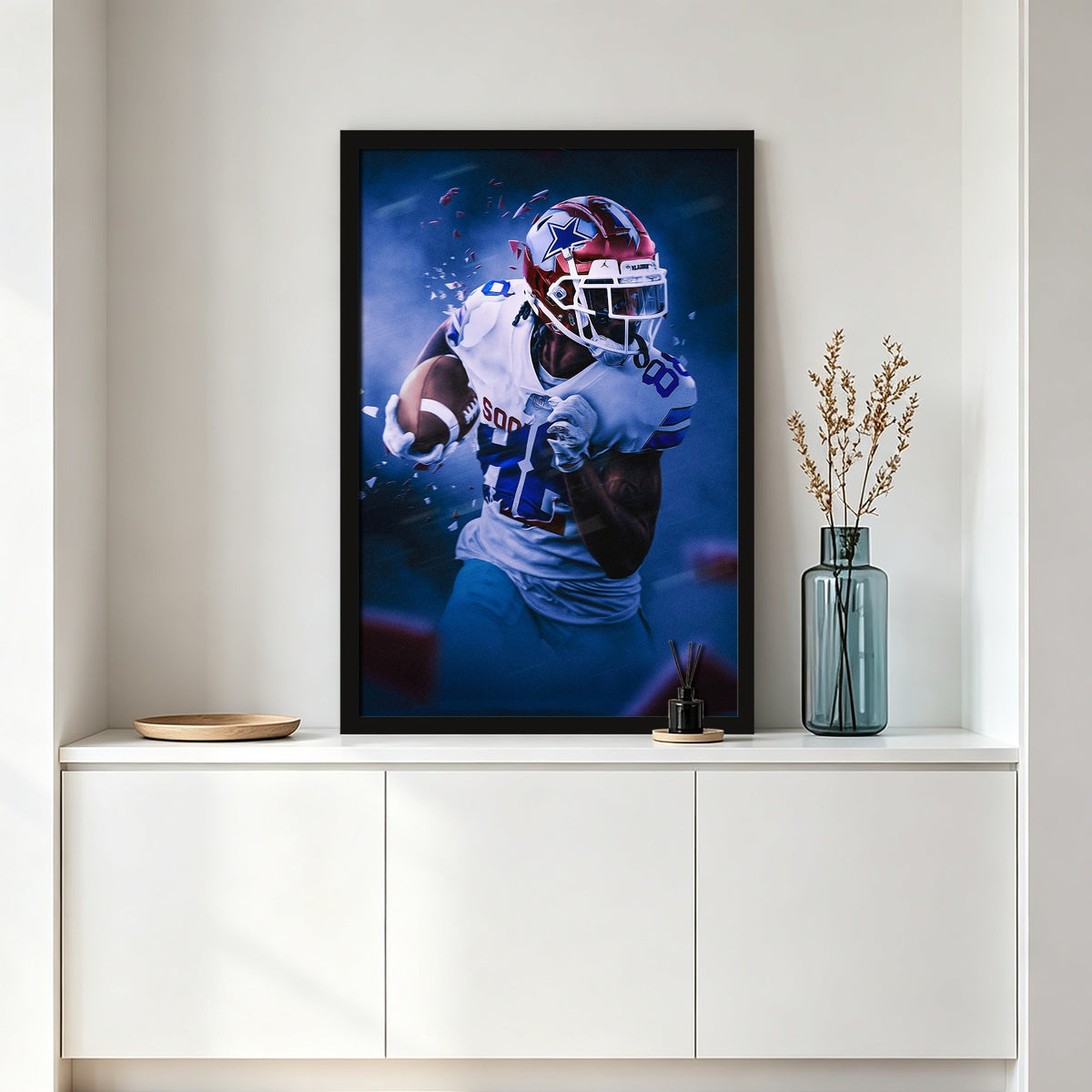 CeeDee Lamb Art Sports Decorative Poster School Dormitory 3 Canvas Wall Art Poster Decor Gift