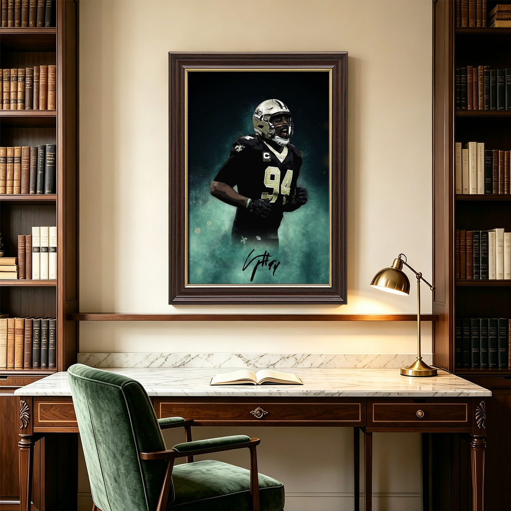 Cameron Jordan Celebrity Sports Art Poster School Dining Room Decoration 5 Canvas Wall Art Poster Decor Gift