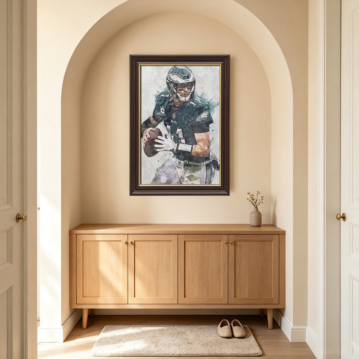 Carson Wentz Celebrity Sports Art Poster School Dining Room Decoration 8 Canvas Wall Art Poster Decor Gift