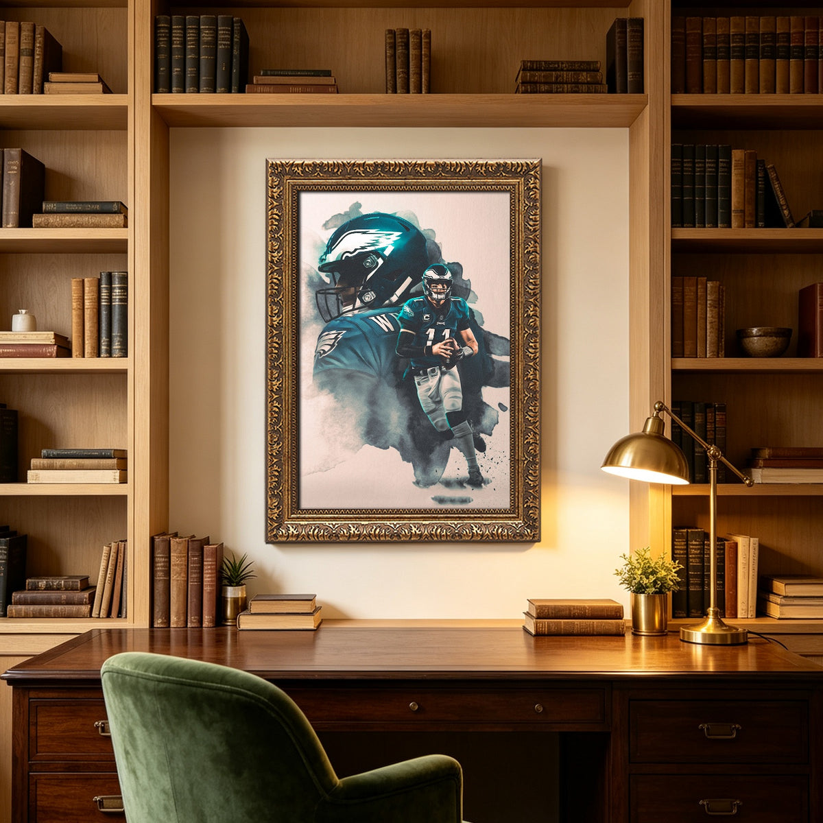 Carson Wentz Art Sports Decorative Poster School Dormitory 3 Canvas Wall Art Poster Decor Gift
