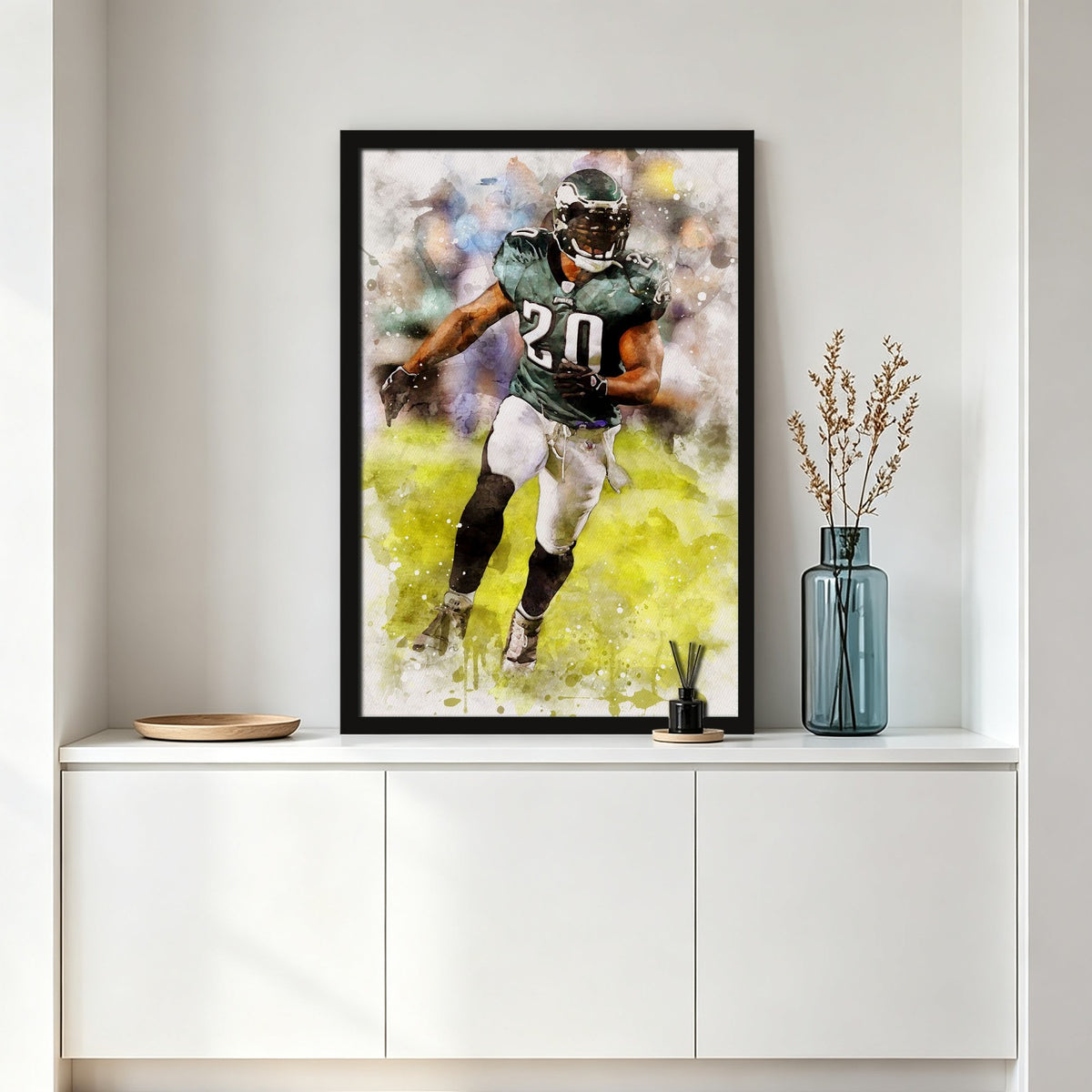 Brian Dawkins Art Poster 2 Canvas Wall Art Poster Decor Gift