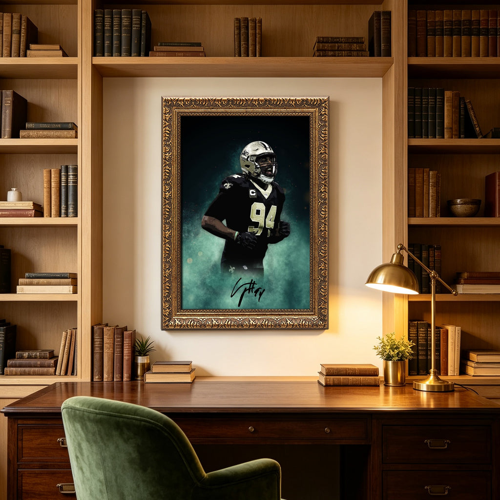 Cameron Jordan Celebrity Sports Art Poster School Dining Room Decoration 5 Canvas Wall Art Poster Decor Gift