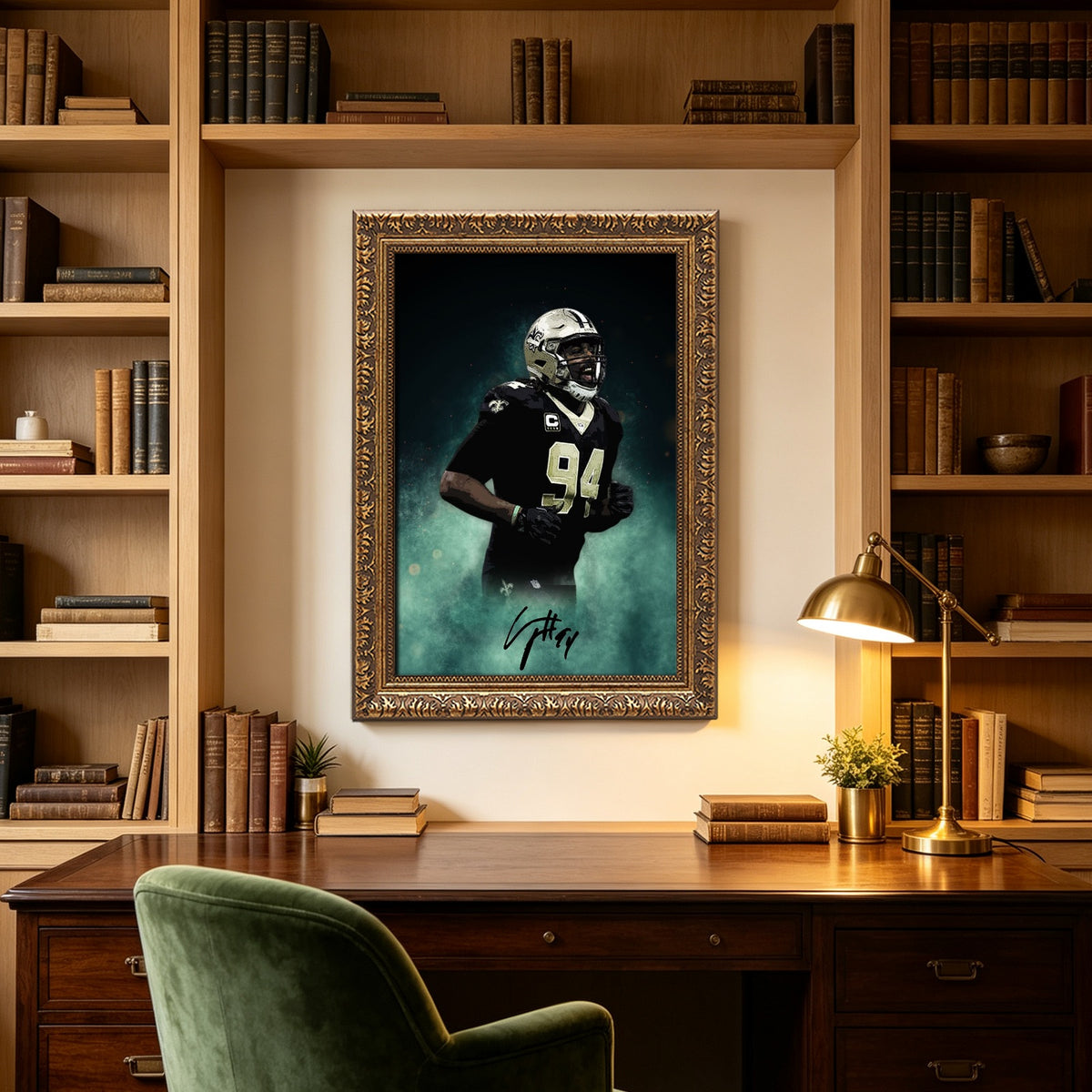 Cameron Jordan Celebrity Sports Art Poster School Dining Room Decoration 5 Canvas Wall Art Poster Decor Gift