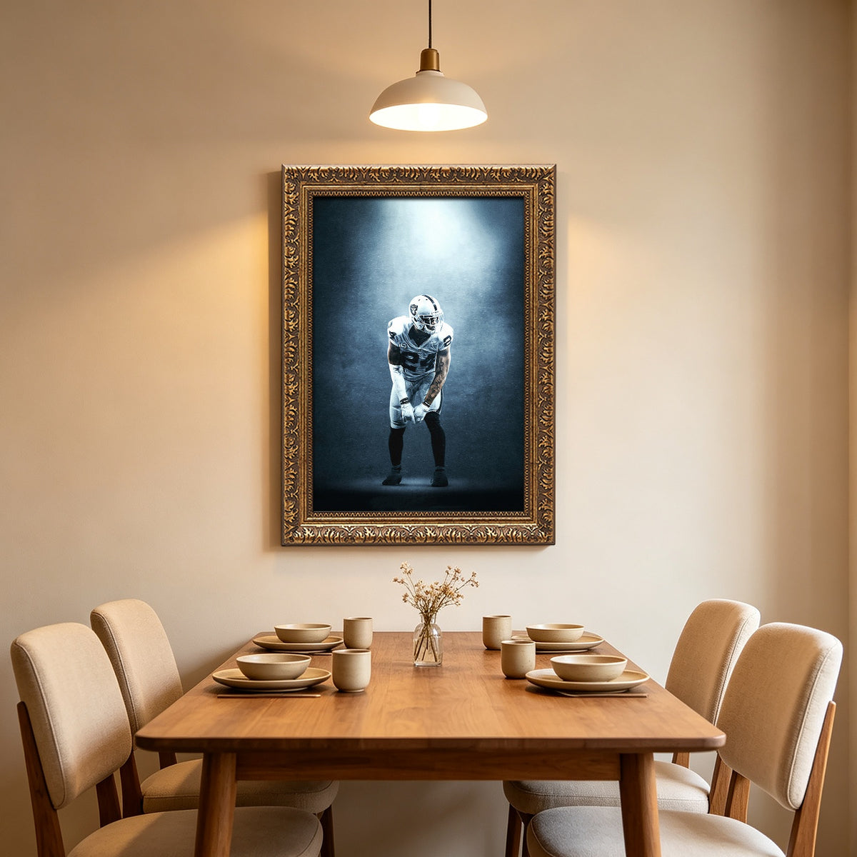 Charles Woodson Art Sports Decorative Poster School Dormitory 7 Canvas Wall Art Poster Decor Gift